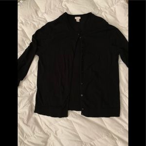 J Crew black cardigan